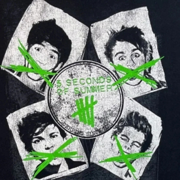 5 Seconds Of Summer Rowdy Girls Soft tee - Picture 2 of 8